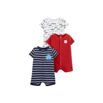 Simple Joys by Carter's Baby Boys' Snap-Up Rompers, Pack of 3